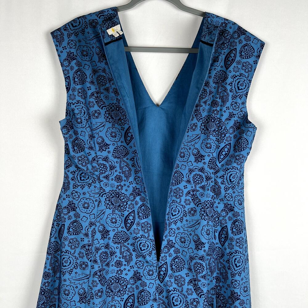 Boden Blue Patterned Mini Dress - Picture 8 of 9
